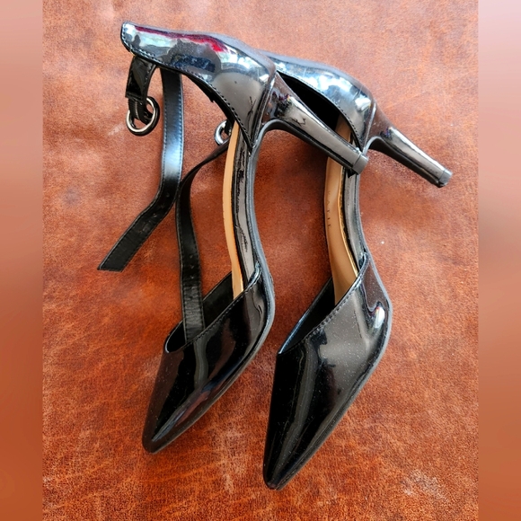 Kelly & Katie Shoes - Kelly & Katie Patent Leather Strappy Stiletto Heels